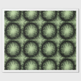 Papel de regalo con patrón radial verde oscuro abs