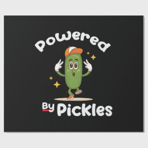 Papel De Regalo Con Pickles De Poder Comida Pepino Divertido