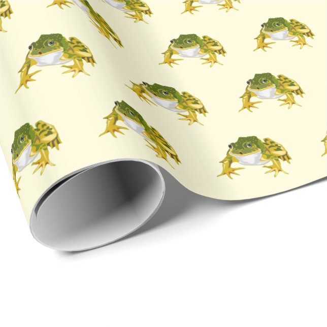Papel de Regalo con Ranas (Esquina del rollo)