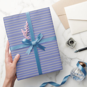 Papel de regalo con rayas elegantes de Thin Blue L