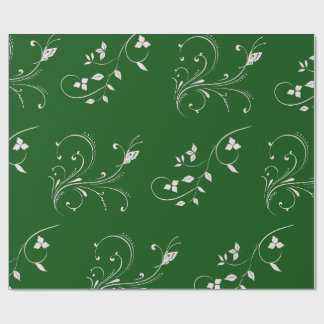 Papel de regalo con remolino floral rosa elegante