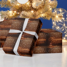 Papel de regalo con tema Ramadan Kareem para celeb