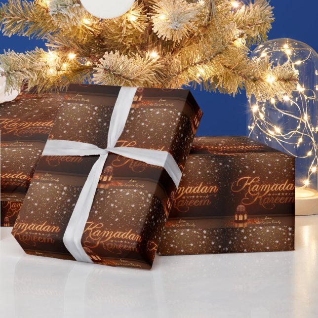 Papel de regalo con tema Ramadan Kareem para celeb (Vacaciones)