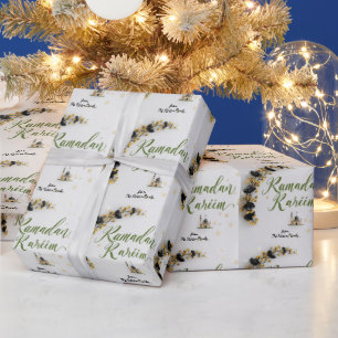 Papel de regalo con tema Ramadan Kareem para celeb