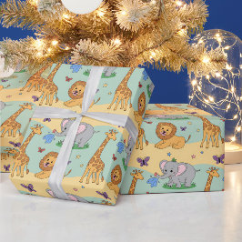 Papel de regalo con un patrón divertido