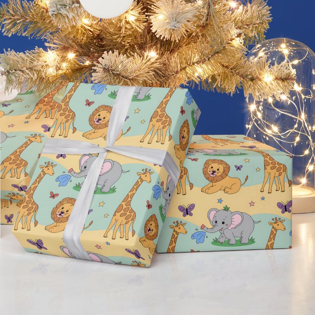 Papel de regalo con un patrón divertido (Subido por el creador)