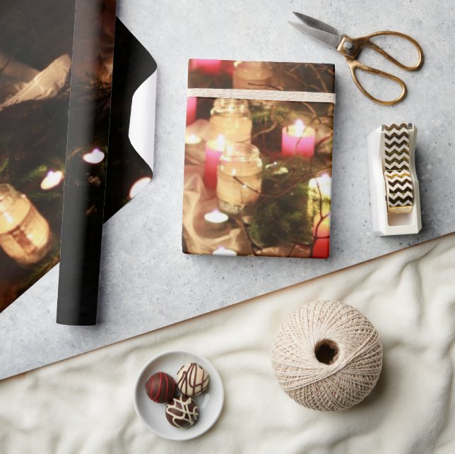 Papel de Regalo con Velas – Personalizable (Artesanía)