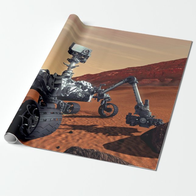 Papel De Regalo Concepto artístico del rover Curiosity de Marte de (Desenrollado)