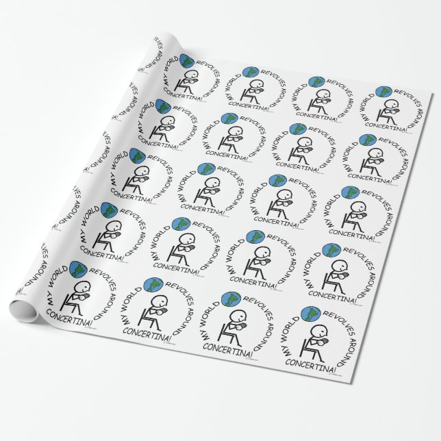Papel De Regalo Concertina: El mundo se repite (Desenrollado)
