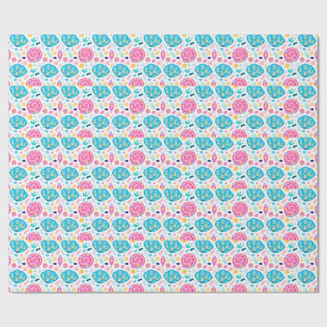 Papel De Regalo Conchas de mar (Superficie plana)
