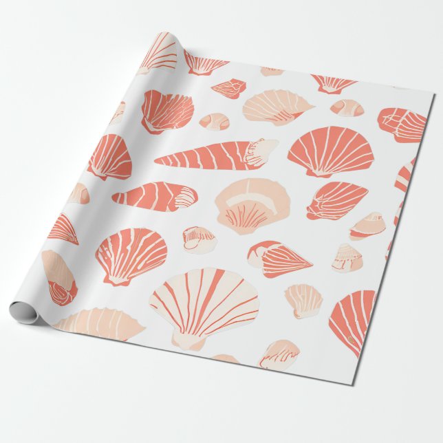 Papel De Regalo Conchas de mar (Desenrollado)