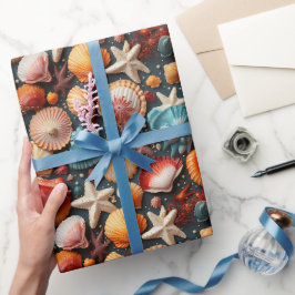 Papel De Regalo conchas marinas