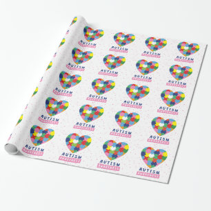 Papel De Regalo conciencia del autismo rosa