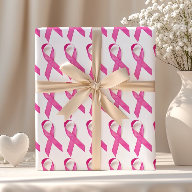 Papel De Regalo Conciencia rosada del cáncer de pecho de la cinta (Subido por el creador)