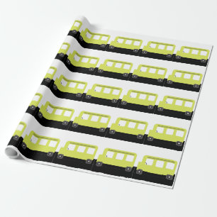 Papel De Regalo Conductor de Autobús Escolar Confeti Amarillo Maes