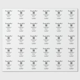 Papel De Regalo Conéctese con nosotros escanee código QR agregue s