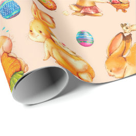 Papel De Regalo Conejito de Pascua
