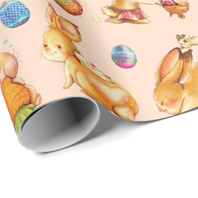 Papel De Regalo Conejito de Pascua (Esquina del rollo)