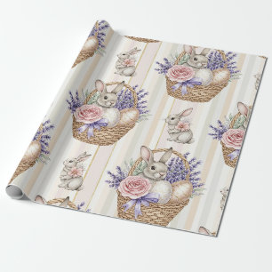 Papel De Regalo Conejito de Pascua con huevos Patrón pastel de pri