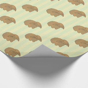 Papel De Regalo Conejito marrón