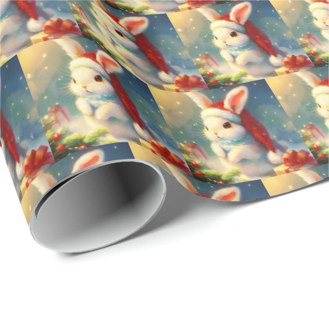 Papel De Regalo Conejo 2 de navidades (Esquina del rollo)