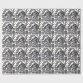 Papel De Regalo Conejo Bunny Zen Doodle Embalaje P
