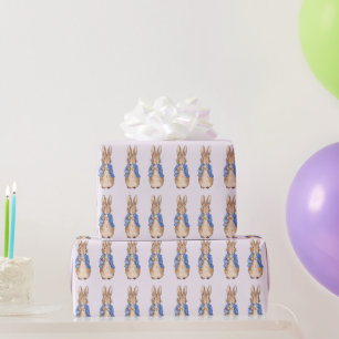 Papel De Regalo Conejo clásico con chaqueta azul