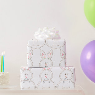 Papel De Regalo Conejo Conejo Conejo Conejo con Estilo Bordénido C