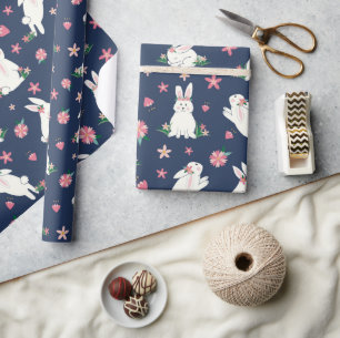 Papel De Regalo Conejo conejo conejo conejo moderno rosa azul de P