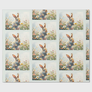 Papel De Regalo conejo de acuarela