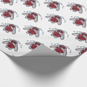 Papel De Regalo Conejo de conejito gritador con el modelo del