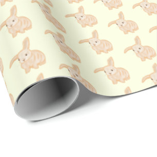 Papel De Regalo Conejo de conejo marrón lindo - transparente en am