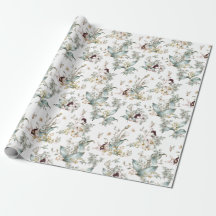 Conejo de Conejo Vintage Cuto Decoración Floral