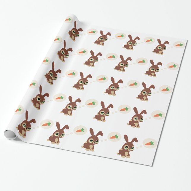 Papel De Regalo conejo de Pascua (Desenrollado)