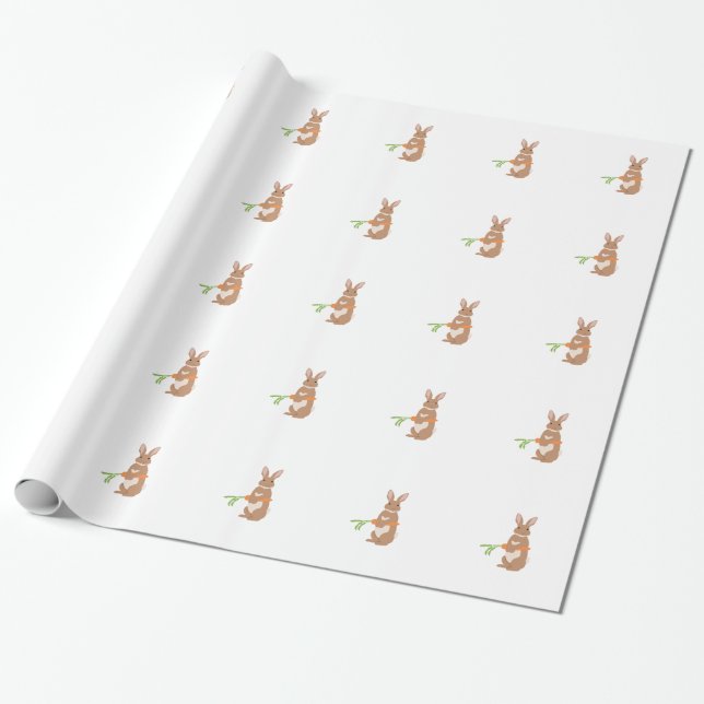 Papel De Regalo Conejo de Pascua (Desenrollado)