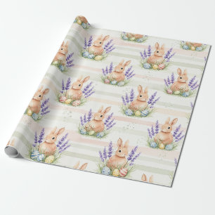 Papel De Regalo Conejo de Pascua con huevos Patrón Pastel de Prima