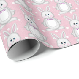 Papel De Regalo Conejo de Pascua con puntos de Polka