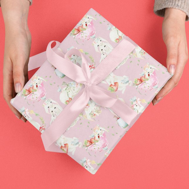 Papel De Regalo Conejo de Pascua conejitos lindos estampado (Subido por el creador)