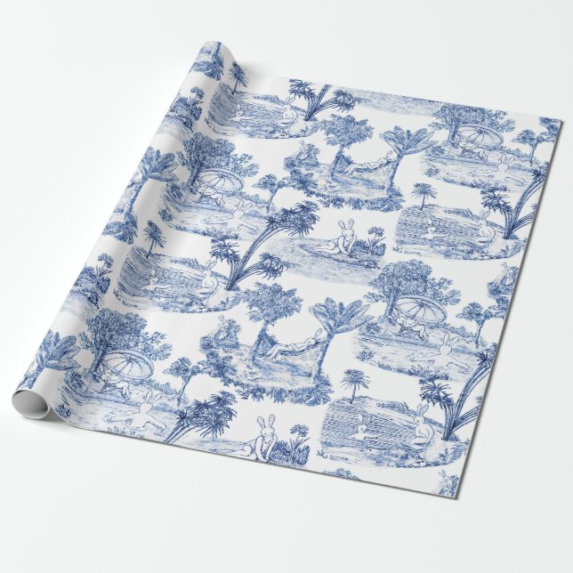 Papel De Regalo Conejo de Pascua de baño (Desenrollado)
