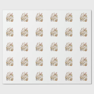 Papel De Regalo Conejo Huevo Pero ¿Teñiste Divertido Conejito de P