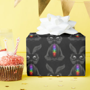 Papel De Regalo Conejo lindo con Alma Arcoiris Chakra