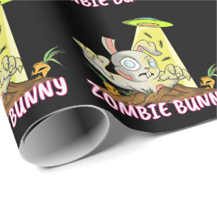 Papel De Regalo Conejo zombi de Pascua