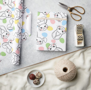 Papel De Regalo Conejos de Pascua