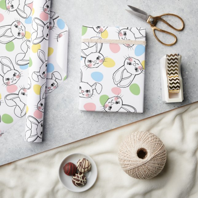 Papel De Regalo Conejos de Pascua (Artesanía)