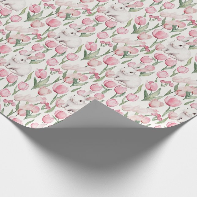 Papel De Regalo Conejos de Pascua en acuarela (Esquina)