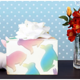 Papel De Regalo Conejos de Pascua Pastel