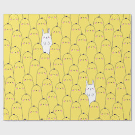 Papel De Regalo Conejos Patrón de Conejito Regalo Divertido de Pas