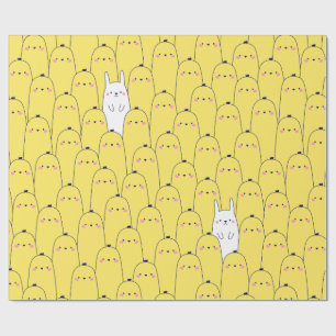 Papel De Regalo Conejos Patrón de Conejito Regalo Divertido de Pas