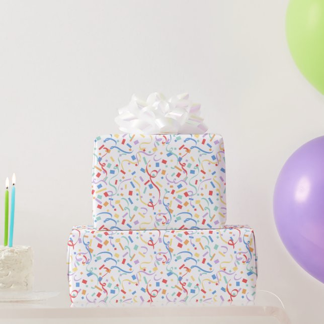 Papel De Regalo Confetti Brights (Sorpresa) (Regalos de fiesta)