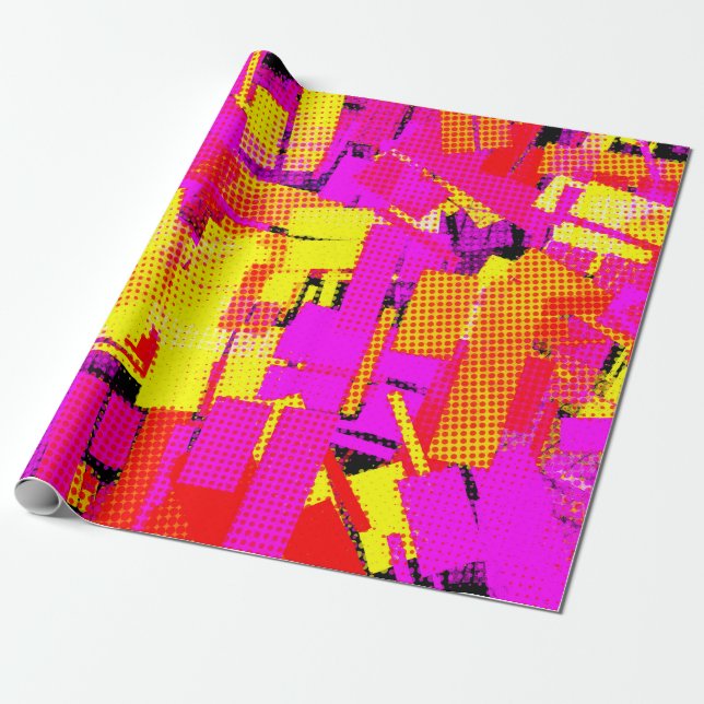 Papel De Regalo Confetti de arte pop (Desenrollado)